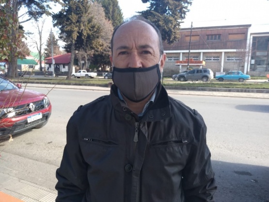 Ricardo Bartolomé, presidente de la Asociación Bomberos Voluntarios de Esquel.