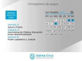 Mirá el cronograma de pago de haberes del Estado Provincial