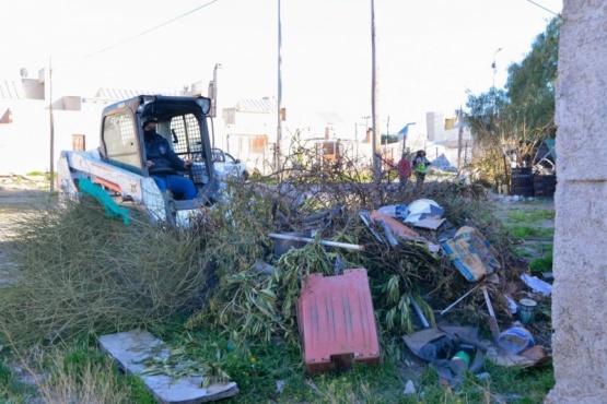 Tareas de limpieza integral y concientización ambiental en barrio Los Aromos