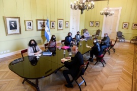 Reunión del Gabinete de Planificación Urbana y Hábitat en Casa Rosada