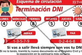 La localidad no adhirió a la circulación por DNI