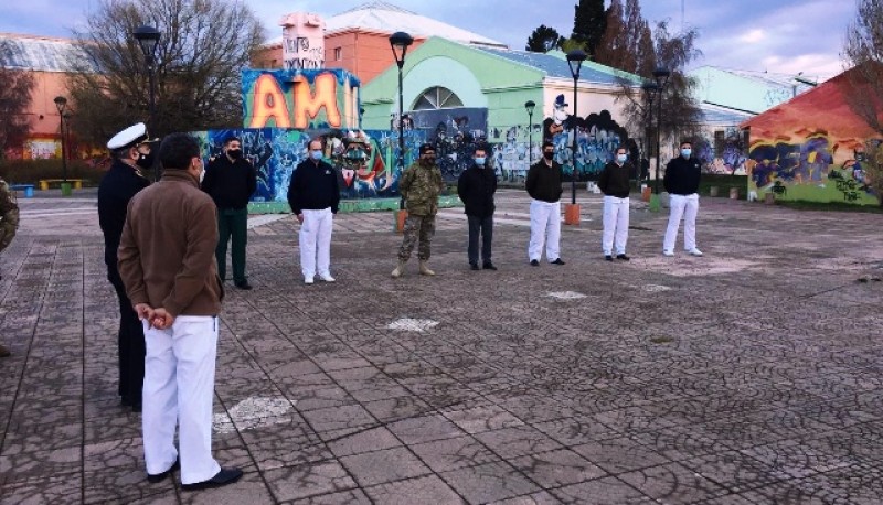 Médicos que arribaron a Río Gallegos para ayudar en el Hospital Regional.