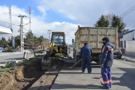 Municipio continúa con las obras de ensanche de la Avenida San Martín