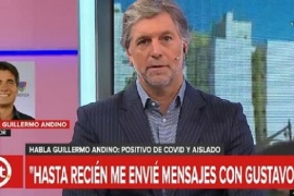 Guillermo Andino se quebró al aire tras dar positivo de coronavirus