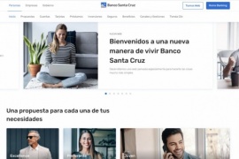Banco Santa Cruz presentó su nuevo sitio web