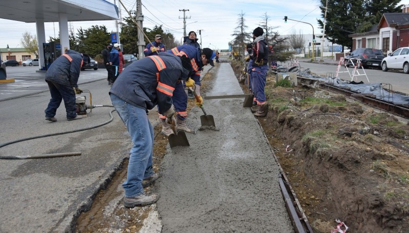 Intendente Grasso visitó la obra de la Avenida San Martín