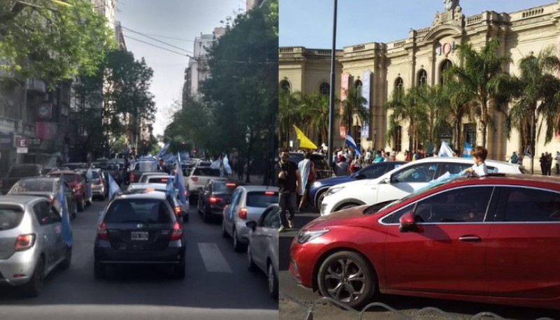 Manifestación contra el Gobierno Nacional