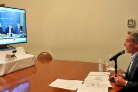 Arcioni participó junto a otros gobernadores en una videoconferencia con Alberto Fernández