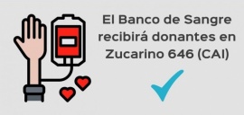 Este sábado invitan a ser donantes voluntarios de sangre