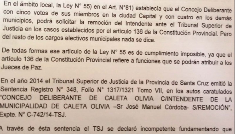 “Puede existir el veto del Intendente, pero es difícil para quien se opone, porque no está reconociendo el poder del pueblo, que puede poner y sacar representantes”