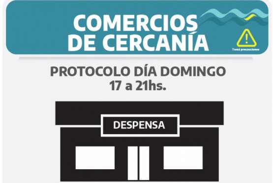 Los comercios de cercanía podrán abrir los domingos de 17 a 21 horas 