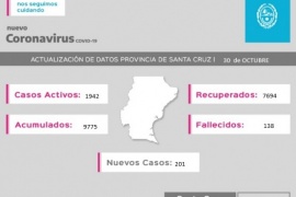 Coronavirus: Se confirmaron 201 casos nuevos