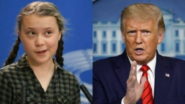 "Relajate, Donald!", le dijo Greta Thunberg a Trump