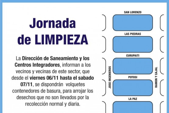 Municipio impulsa jornadas de limpieza en los barrios