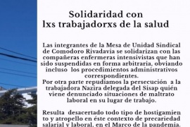 La MUS envió su solidaridad con los trabajadores de la salud