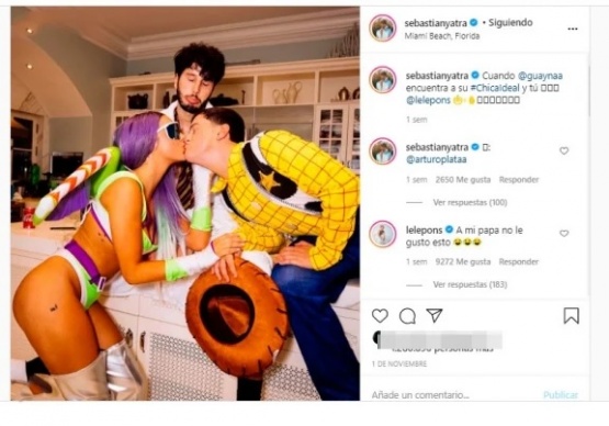 Sebastián Yatra, ¿a los besos con su amiga Lele Pons y con otra joven?