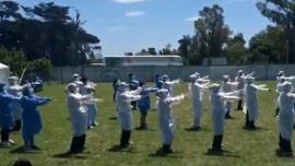 Médicos hicieron una coreografía al ritmo de "Macarena"