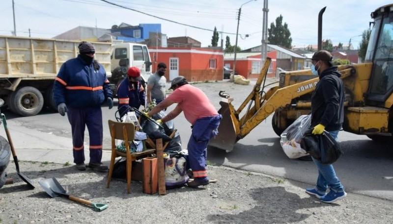 Trabajos en el barrio Belgrano.