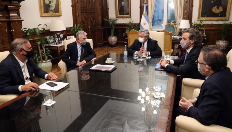 El presidente Alberto Fernández recibió a representantes de la empresa Newsan