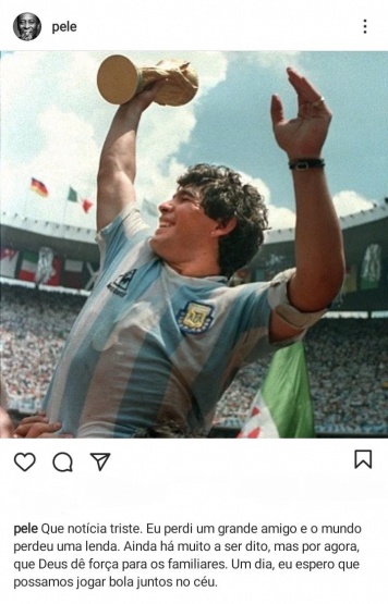 Pelé a Maradona: 