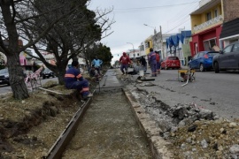 Sigue el trabajo sobre la Avenida San Martín