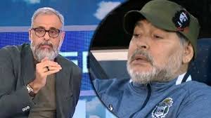 Jorge Rial y Diego Maradona.