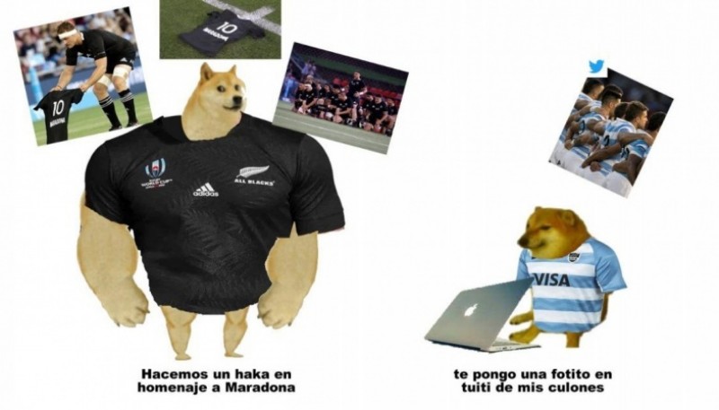 Los Pumas se olvidaron de Diego Maradona y en Twitter los liquidaron con memes