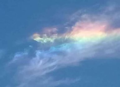 Aparecieron extrañas nubes de colores y deformes en Santiago del Estero