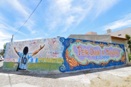 Trelew| Se inauguró la Peña "Diego Armando Maradona Eterno"