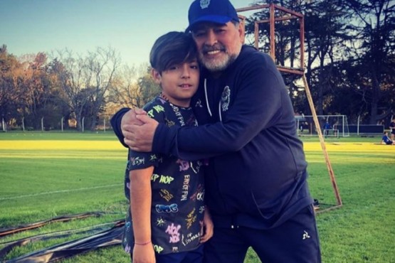 Gianinna Maradona mostró un regalo que Diego le hizo a su nieto Benjamín