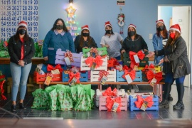 Río Gallegos| CENIN 5: Se entregaron setenta canastas navideñas