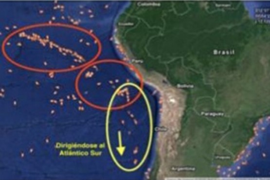 Alerta por un convoy de 300 y 500 buques chinos que se dirigen al Mar Argentino