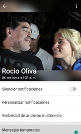 Rocío Oliva recordó el primer mes sin Maradona imitando una acción de Claudia Villafañe