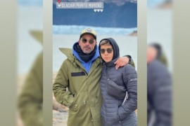 El Pocho Lavezzi estuvo en el Glaciar Perito Moreno