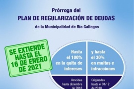 Río Gallegos| Se extiende hasta el 16 de enero el Plan de Regularización Tributaria