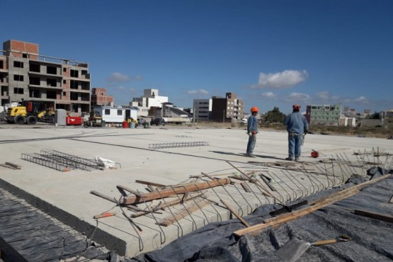 Puerto Madryn| Finalizó la construcción de la platea donde se instalará el Hospital Modular 