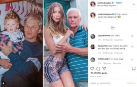 Romina Malaspina subió una foto retro pero todas las miradas fueron para su papá