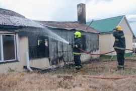 Incendio en una estancia cercana a Río Gallegos