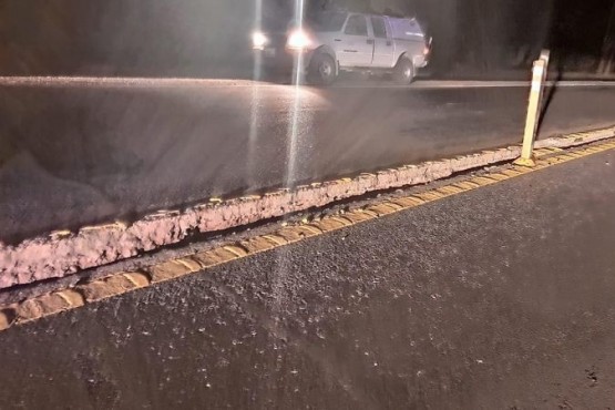 Así quedó agrietada la Ruta 40 luego del terremoto en San Juan