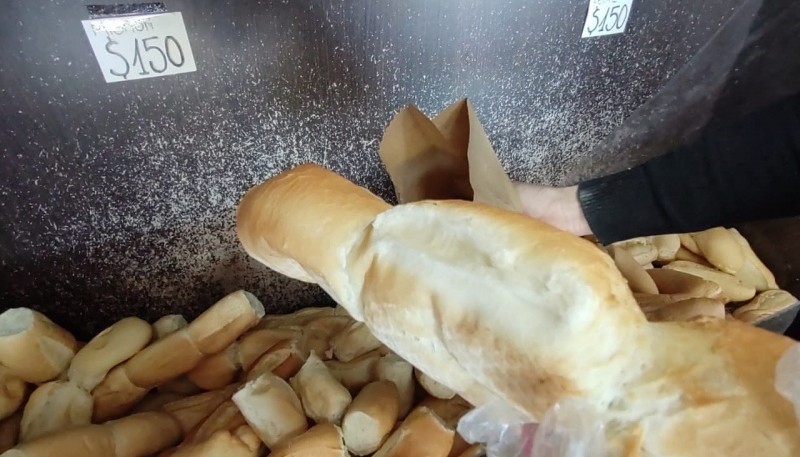 El pan ronda los $150 el kilo.