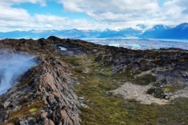 Incendio en el Parque Nacional Los Glaciares: controlado y con 82 hectáreas consumidas