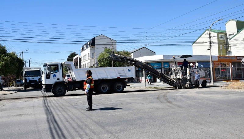 Río Gallegos| Intensa actividad de Obras Públicas durante el fin de semana