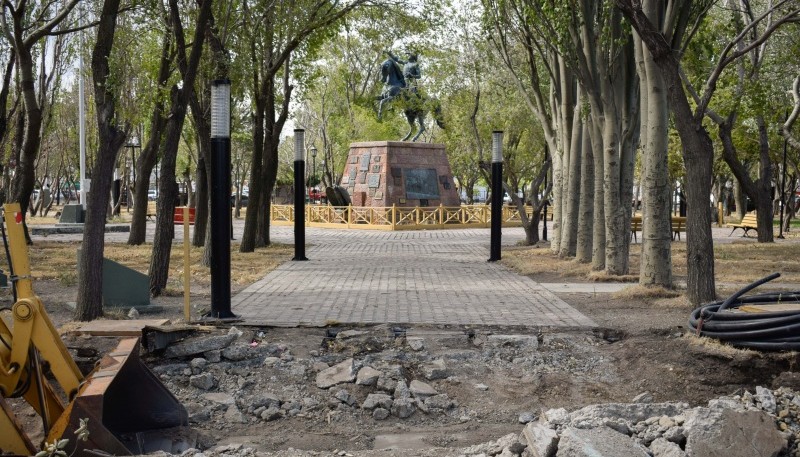 Río Gallegos| La Plaza San Martín se renueva totalmente
