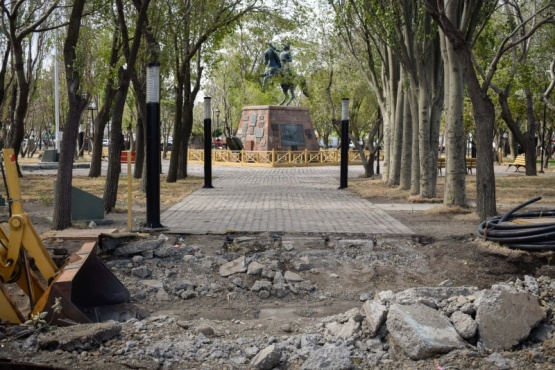 Río Gallegos| La Plaza San Martín se renueva totalmente