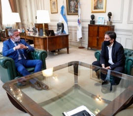 Arcioni se reunió con Trotta para proyectar obras y diagramar su visita a la Provincia 