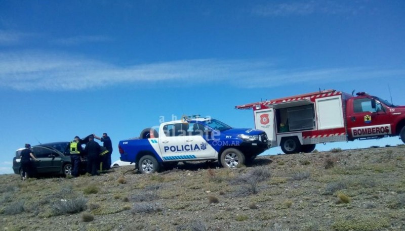  Las mujeres fueron socorridas por el personal policial.