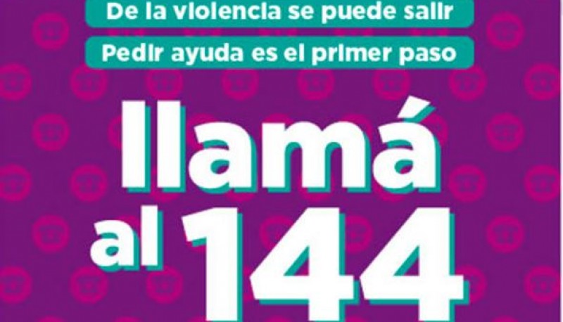 Si sos víctima de violencia de género comunicate al 144.