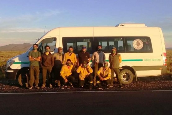 Brigadistas del Parque Nacional Los Glaciares (Fuente: Ahora Calafate)