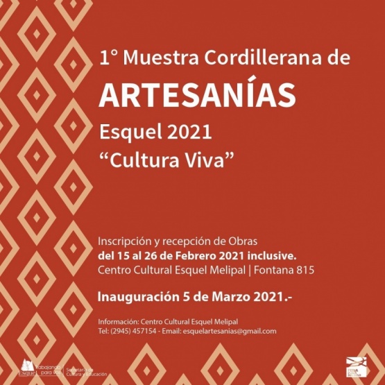 Organizan la primera muestra cordillerana de artesanías