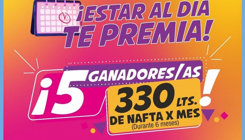 “Estar al día te premia”: últimos días para participar del sorteo de importantes premios 